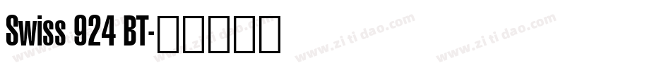 Swiss 924 BT字体转换